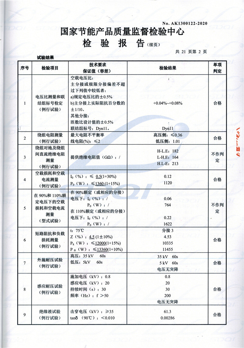 高低压试验报告-S11-1250平邑平邑平邑油浸式变压器-2.jpg